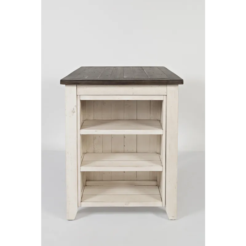 Madison County Rustic Reclaimed Solid Wood Farmhouse 3 Piece Counter Height Dining Set