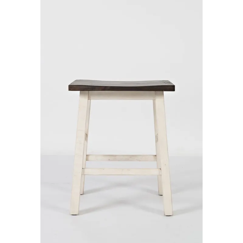 Madison County Rustic Reclaimed Solid Wood Farmhouse 3 Piece Counter Height Dining Set