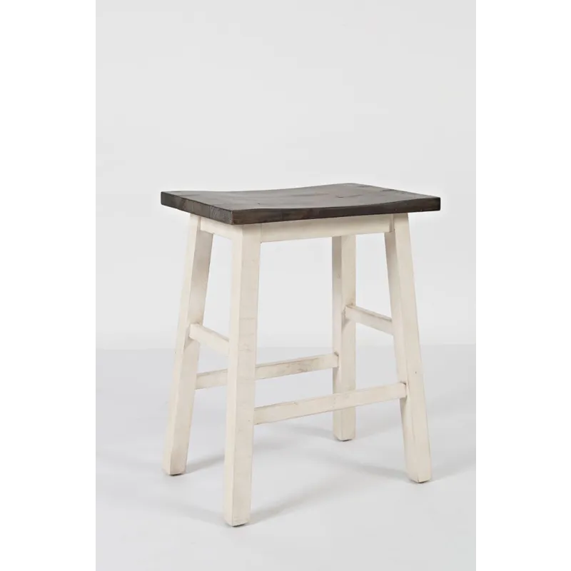 Madison County Rustic Reclaimed Solid Wood Farmhouse 3 Piece Counter Height Dining Set