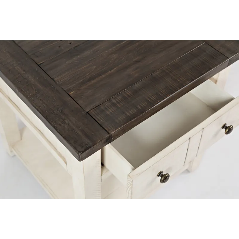 Madison County Rustic Reclaimed Pine Farmhouse End Table