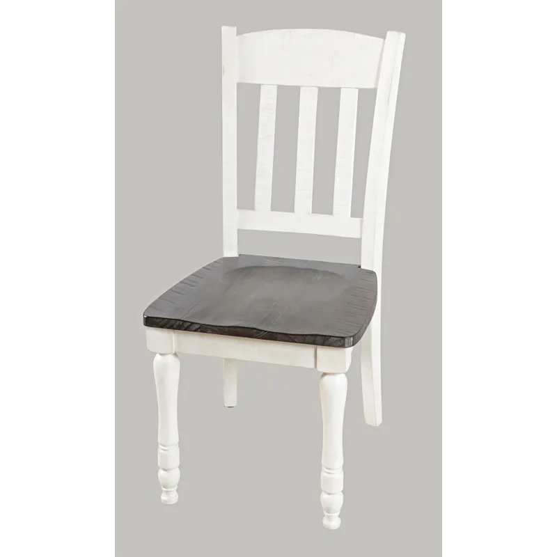 Madison County Rustic Reclaimed Solid Wood Farmhouse Slatback Dining Chair(Set Of 2)