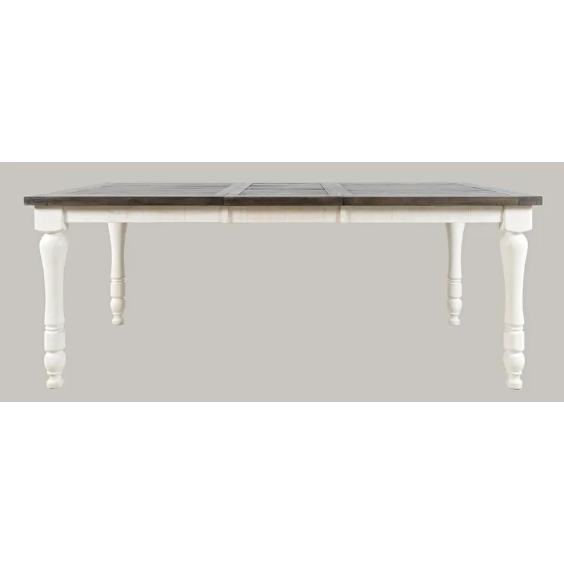 Madison County Rustic Reclaimed Solid Wood Farmhouse 78\" Extension Dining Table