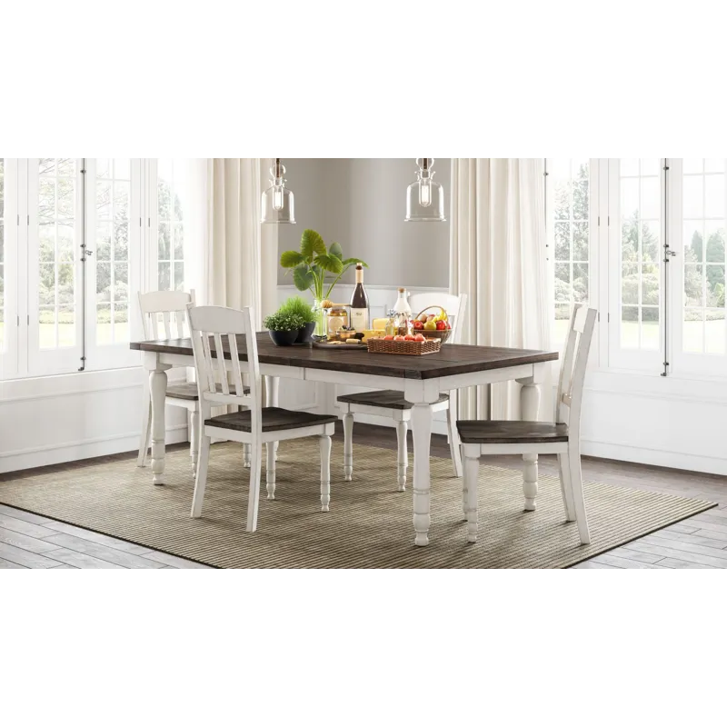 Madison County Rustic Reclaimed Solid Wood Farmhouse 78\" Extension Dining Table