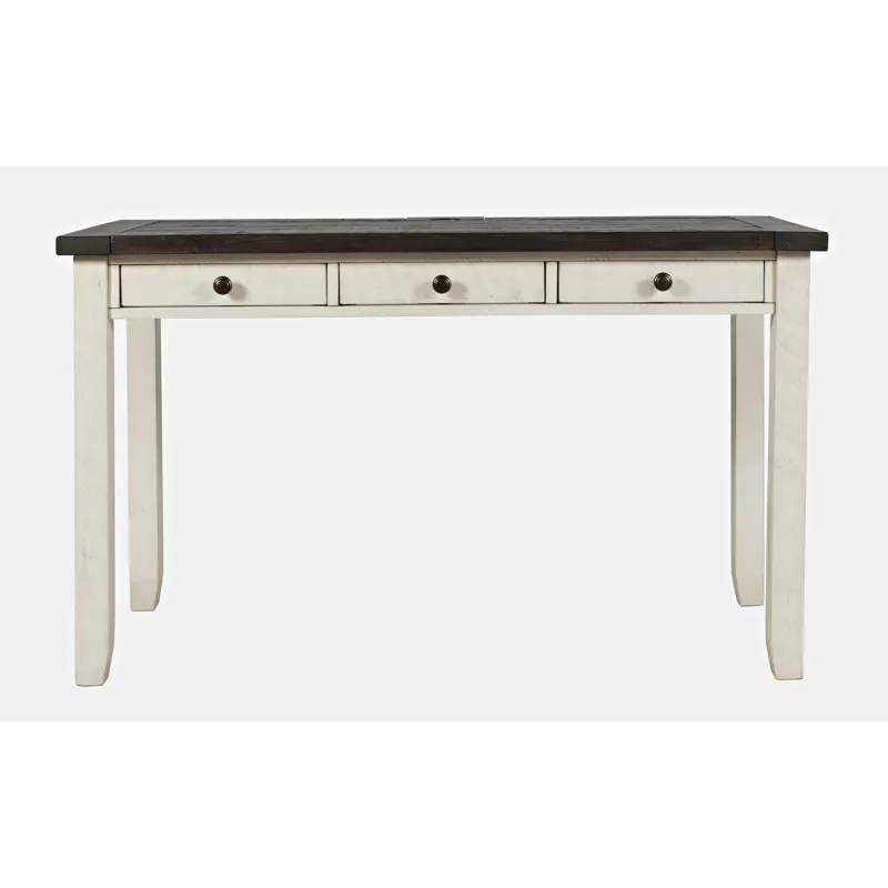 Madison County Rustic Reclaimed Solid Wood Farmhouse USB Charging Desk