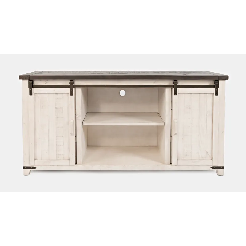 Madison County Rustic Reclaimed Solid Wood Farmhouse 70\" Barn Door Server