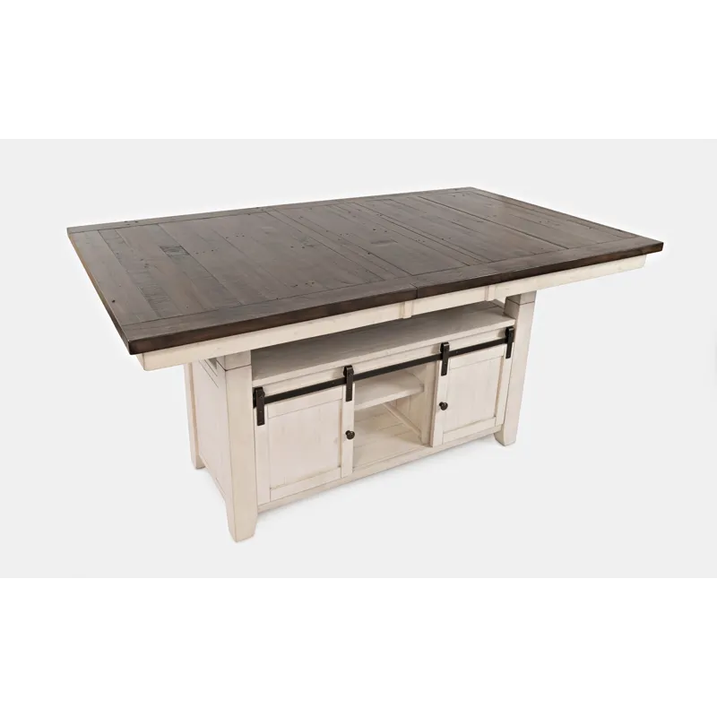 Madison County Rustic Reclaimed Solid Wood Farmhouse Adjustable Height 72\" Dining Table