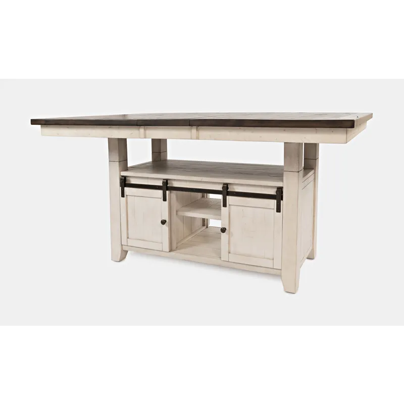 Madison County Rustic Reclaimed Solid Wood Farmhouse Adjustable Height 72\" Dining Table