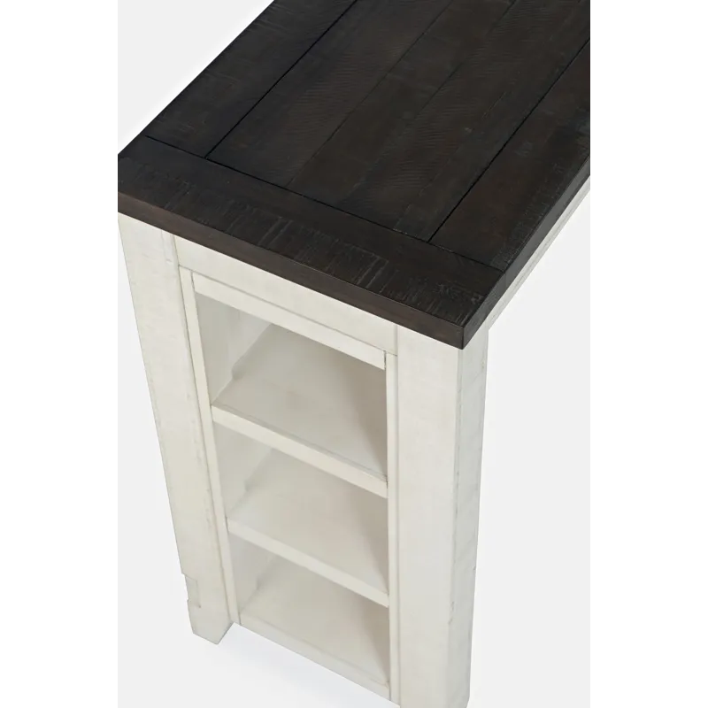 Madison County Rustic Reclaimed Pine Farmhouse Four Piece Sofa Table Set With Barstools