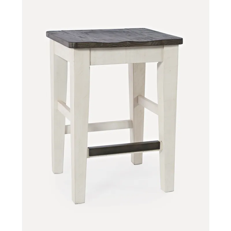 Madison County Rustic Reclaimed Pine Farmhouse Four Piece Sofa Table Set With Barstools