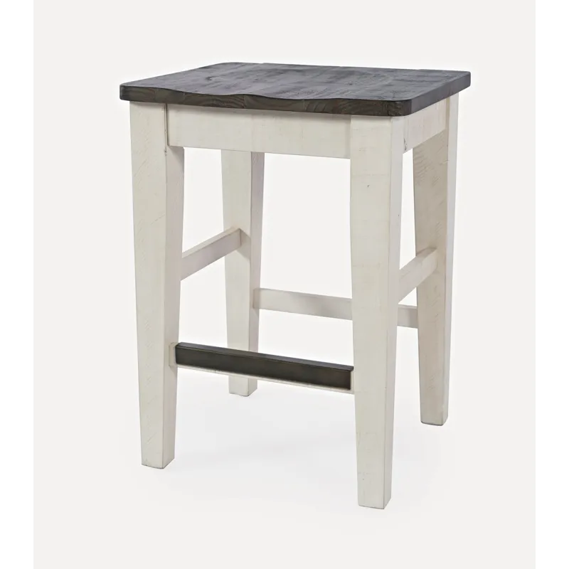 Madison County Rustic Reclaimed Pine Farmhouse Four Piece Sofa Table Set With Barstools