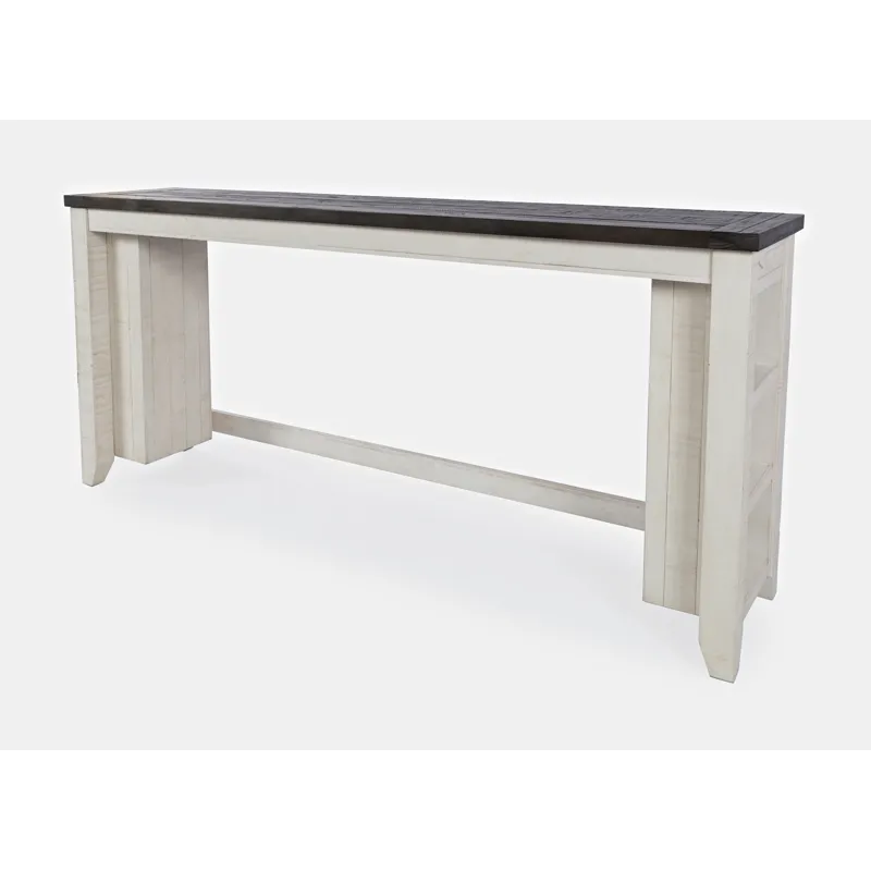 Madison County Rustic Reclaimed Pine Farmhouse Four Piece Sofa Table Set With Barstools