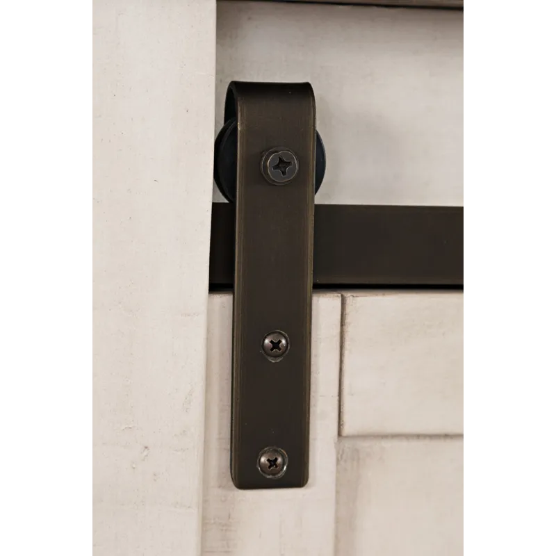 Madison County Rustic Reclaimed Pine Farmhouse Barn Door Bed - King