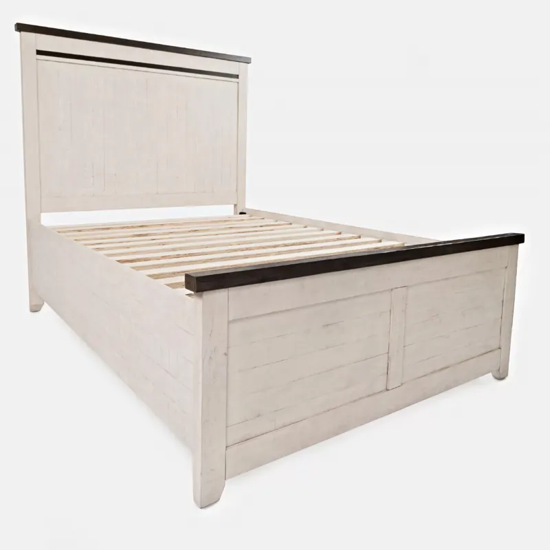 Madison County Rustic Reclaimed Pine Farmhouse Panel Bed - King