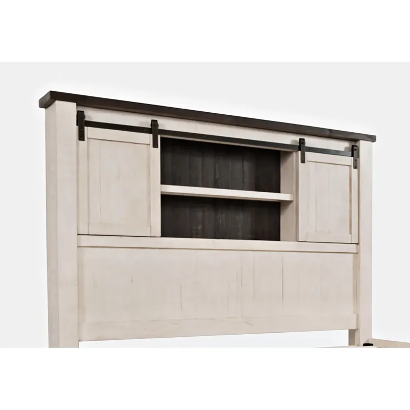 Madison County Rustic Reclaimed Pine Farmhouse Barn Door Headboard - Queen