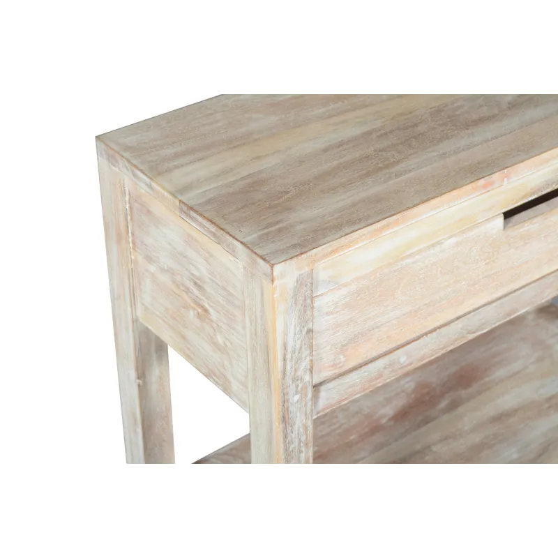Reynolds Rustic Global Solid Wood 24\" Accent Table