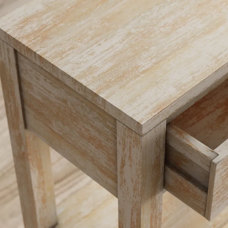 Reynolds Rustic Global Solid Wood 24\" Accent Table