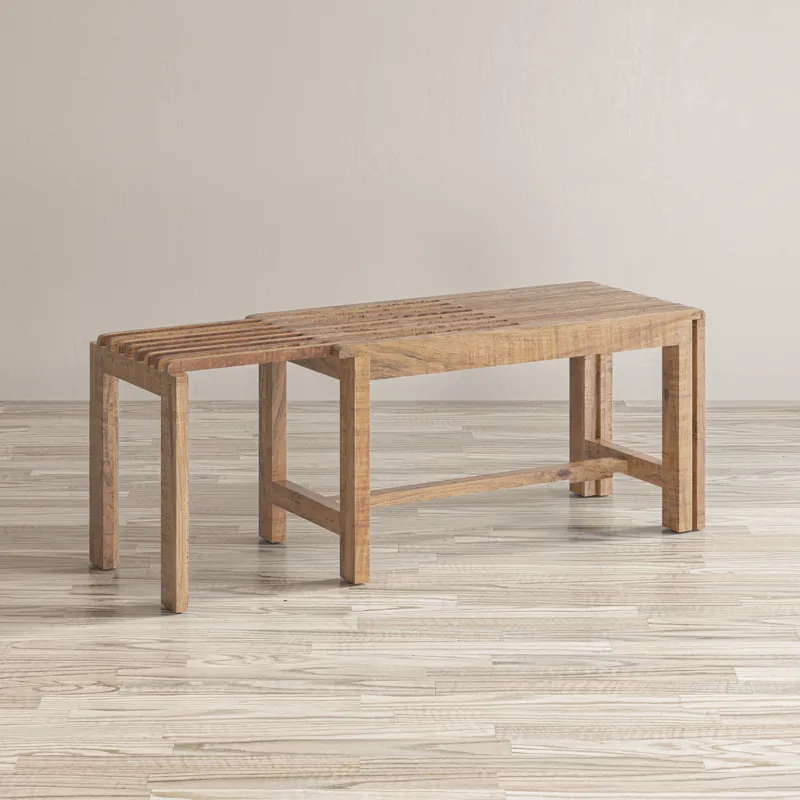 Bradford Modern Extendable Solid Mango Hardwood Bench
