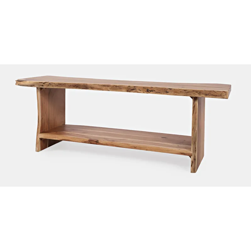 Cooper Modern Live Edge 52\" Solid Wood Storage Bench