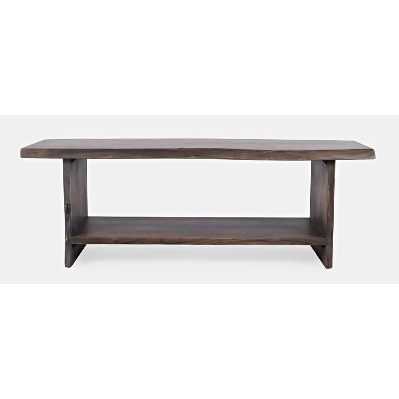 Cooper Modern Live Edge 52\" Solid Wood Storage Bench
