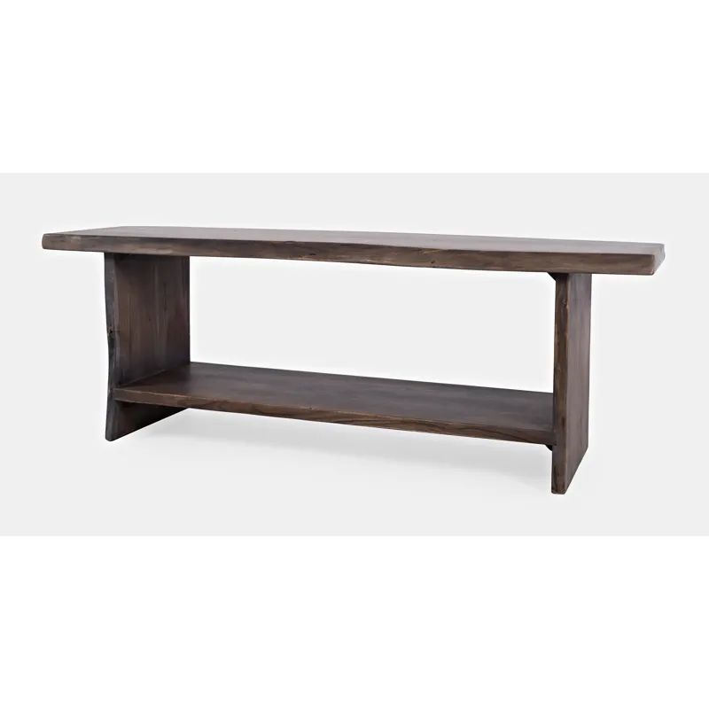 Cooper Modern Live Edge 52\" Solid Wood Storage Bench