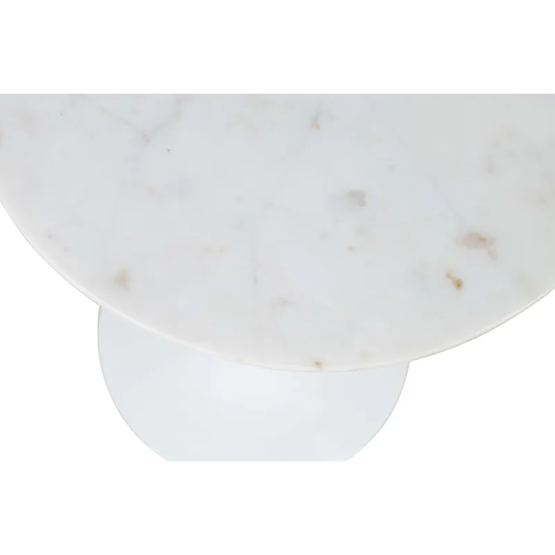 Camille Solid Marble And Iron Modern Luxury Accent Tables(Set Of 2)