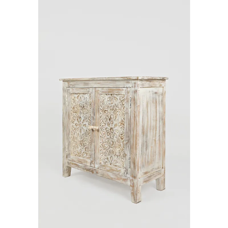 Global Archive Hand Carved 32\" Accent Chest