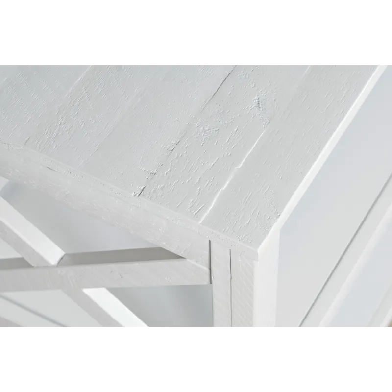 Bridgehampton X-Side Rustic Solid Wood Bookcase