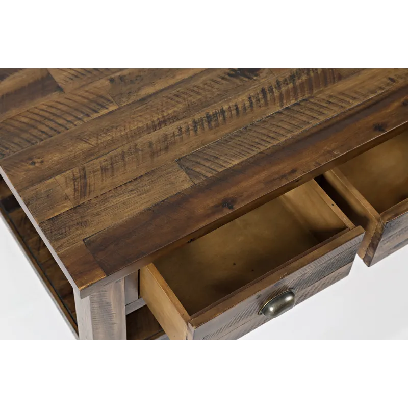 Artisan\'s Craft Rustic Farmhouse Distressed Solid Wood Coffee Table