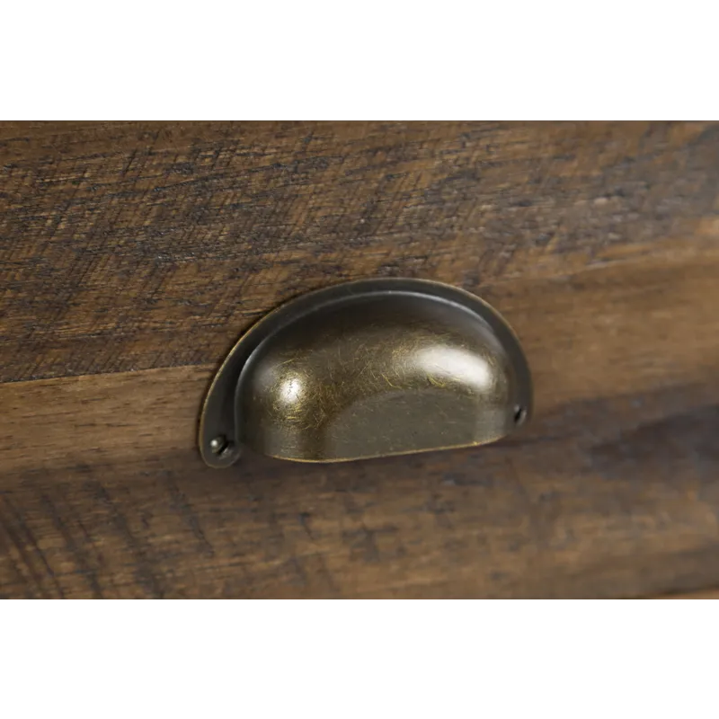 Artisan\'s Craft Rustic Farmhouse Distressed Solid Wood Accent Table