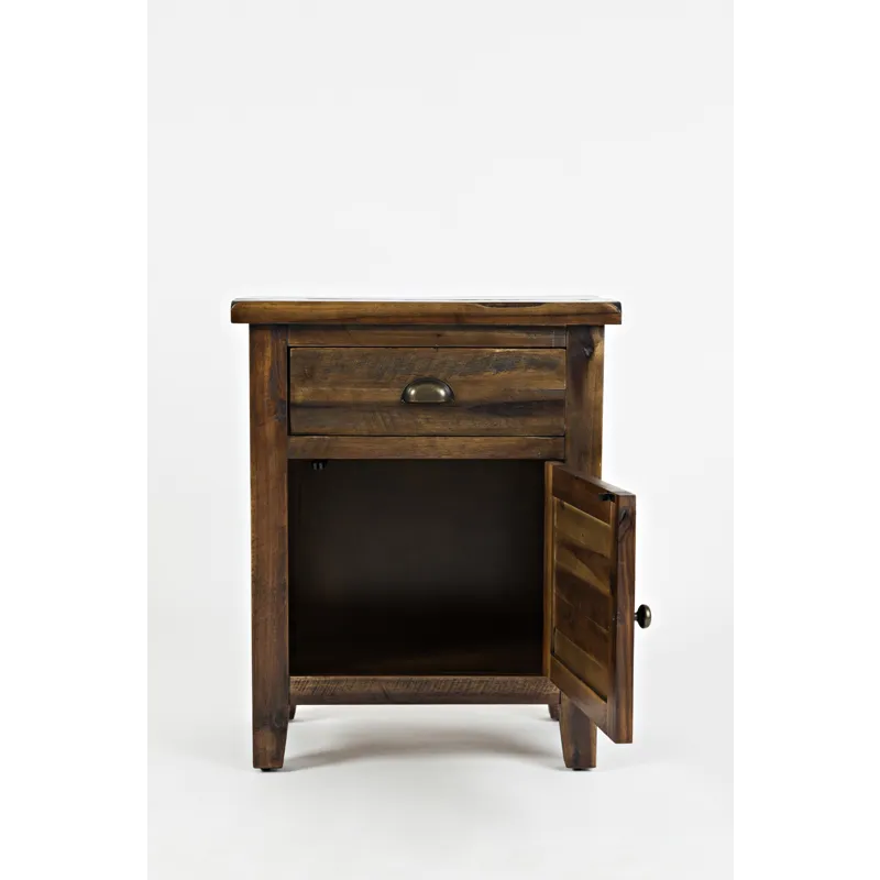 Artisan\'s Craft Rustic Farmhouse Distressed Solid Wood Accent Table