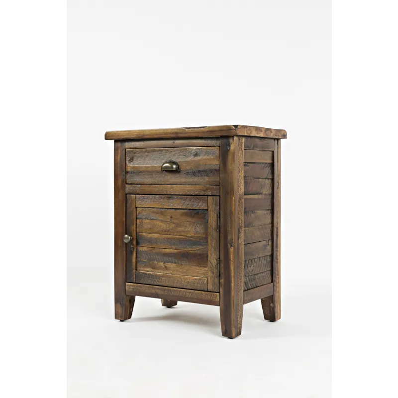 Artisan\'s Craft Rustic Farmhouse Distressed Solid Wood Accent Table