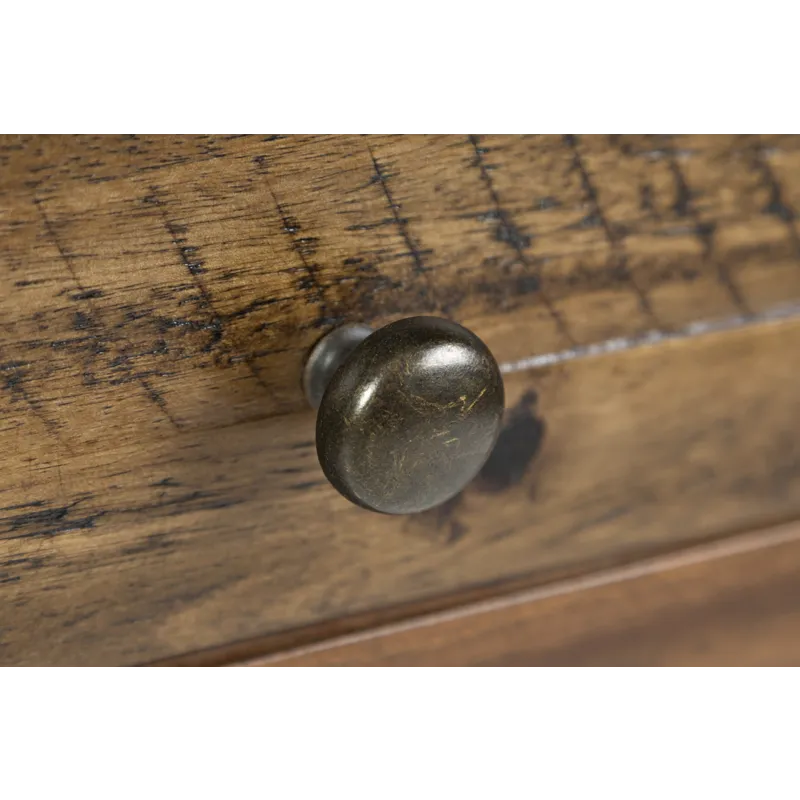 Artisan\'s Craft Rustic Farmhouse Distressed Acacia 5-Drawer Desk