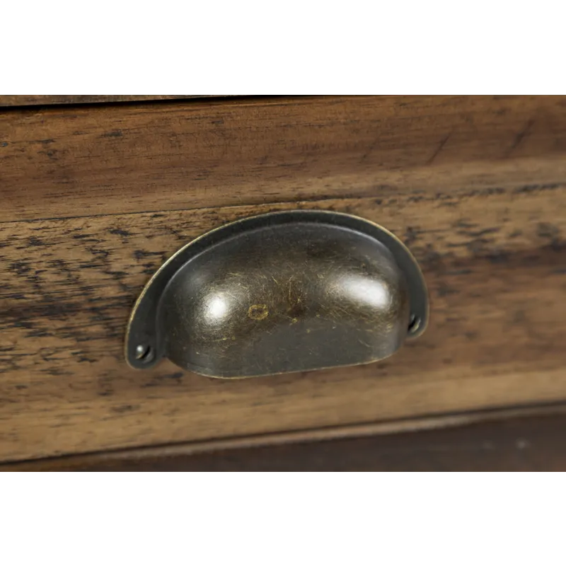 Artisan\'s Craft Rustic Farmhouse Distressed Acacia 5-Drawer Desk