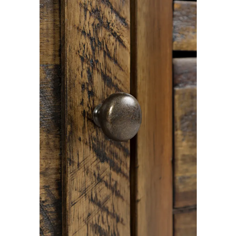 Artisan\'s Craft 60\" Rustic Farmhouse Solid Wood Distressed Media Console TV Stand