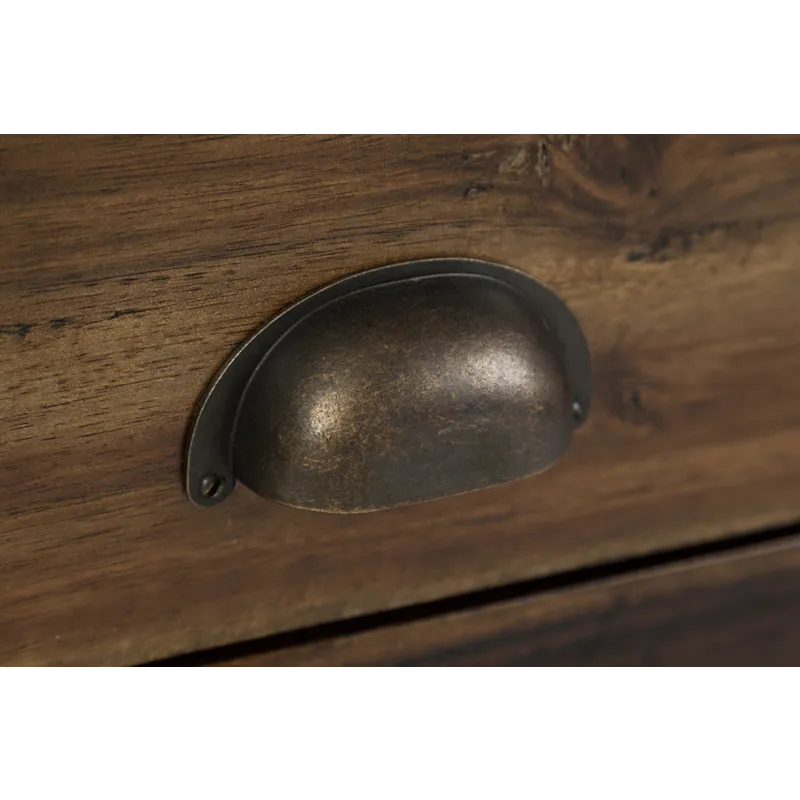 Artisan\'s Craft Rustic Farmhouse Distressed Acacia Media Console 70\"