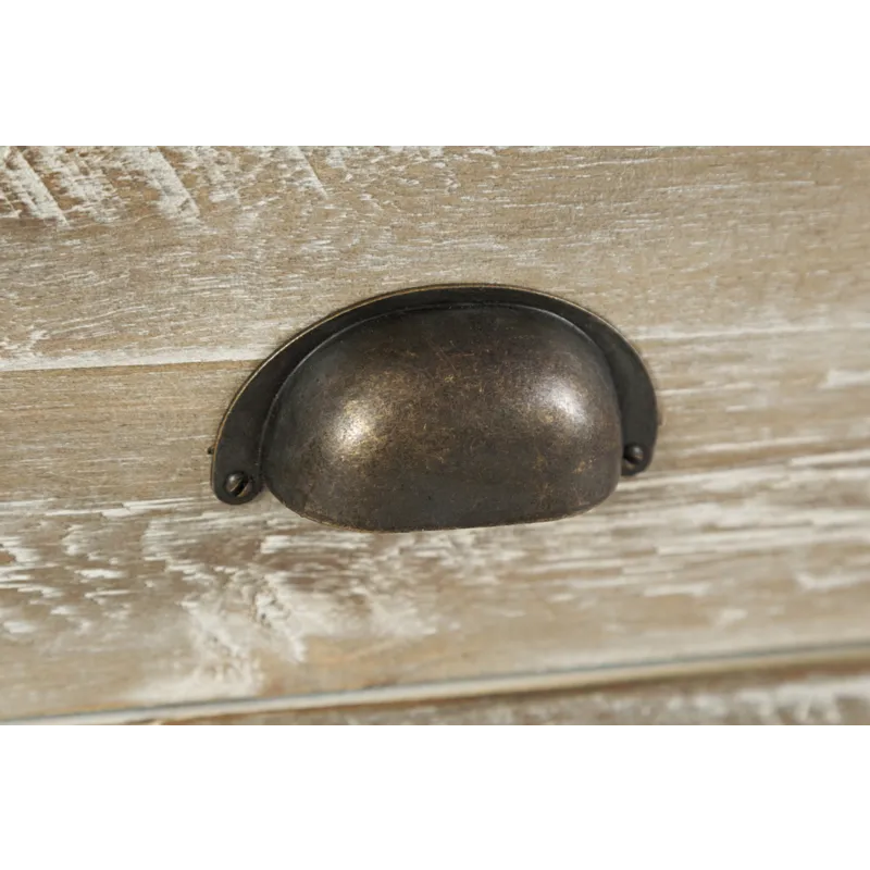 Artisan\'s Craft Rustic Farmhouse Distressed Solid Wood Accent Table