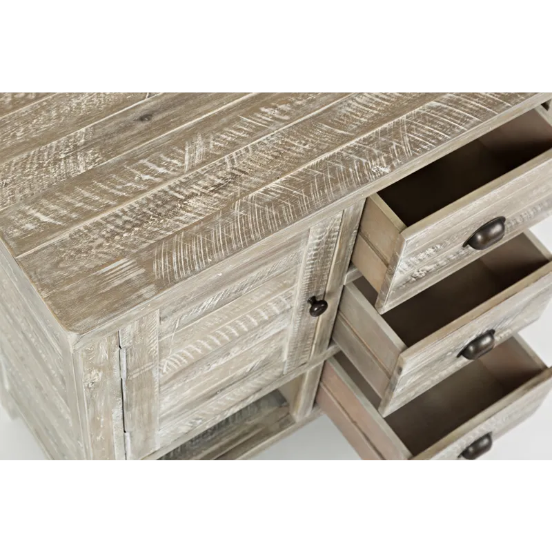 Artisan\'s Craft Rustic Farmhouse Distressed Acacia Accent Chest