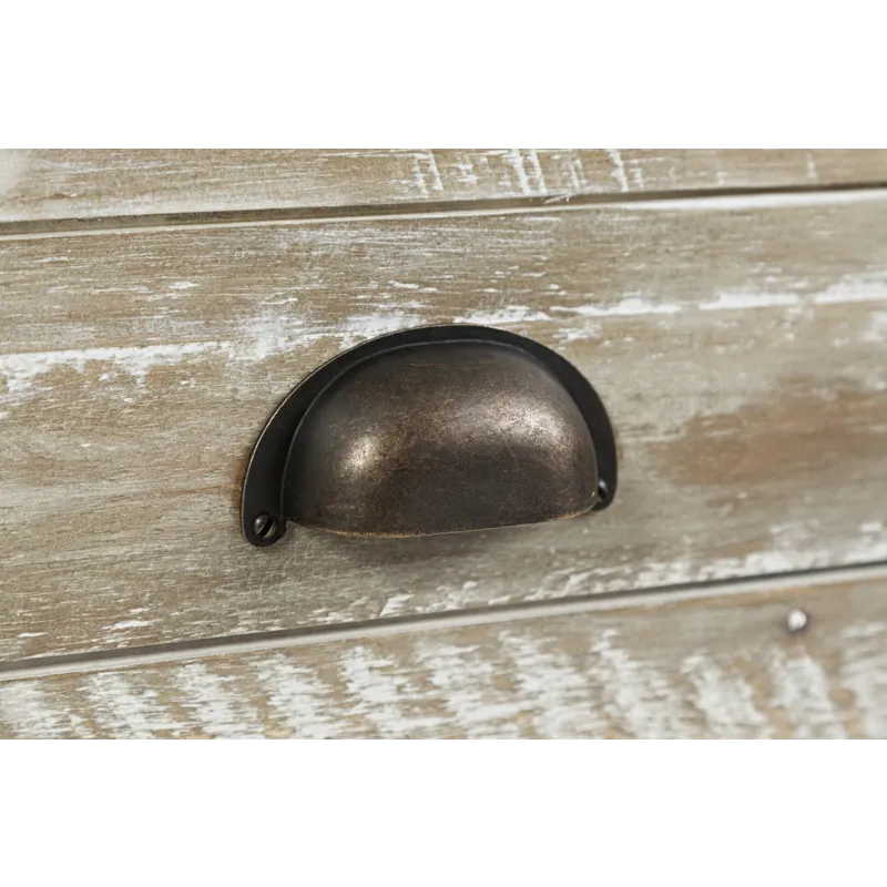 Artisan\'s Craft 70\" Rustic Farmhouse Solid Wood Distressed Media Console TV Stand