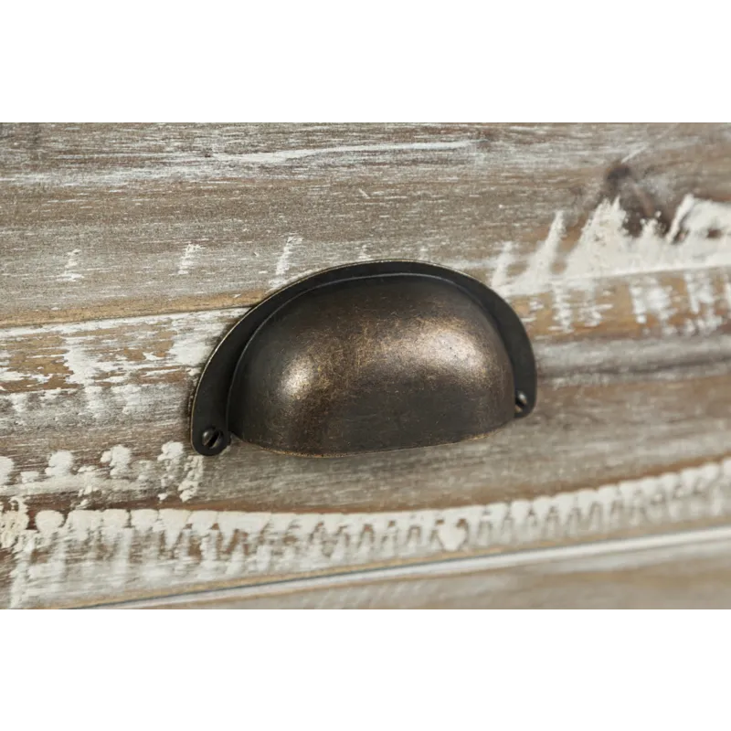 Artisan\'s Craft Rustic Farmhouse Distressed Acacia Media Console 70\"