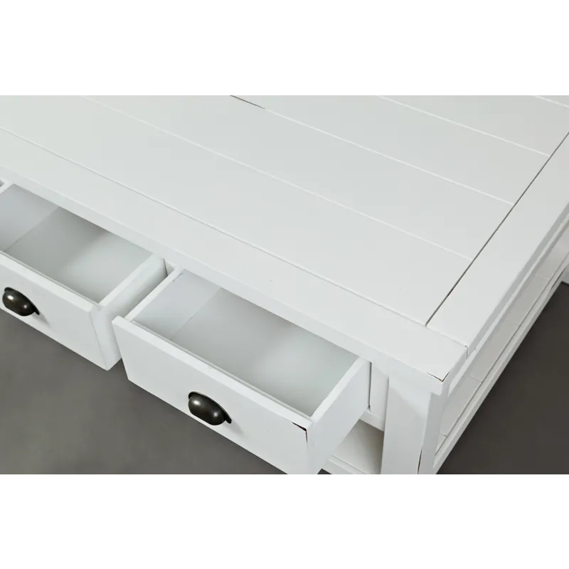 Artisan\'s Craft Rustic Farmhouse Distressed Solid Wood Coffee Table