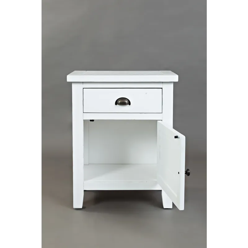 Artisan\'s Craft Rustic Farmhouse Distressed Solid Wood Accent Table