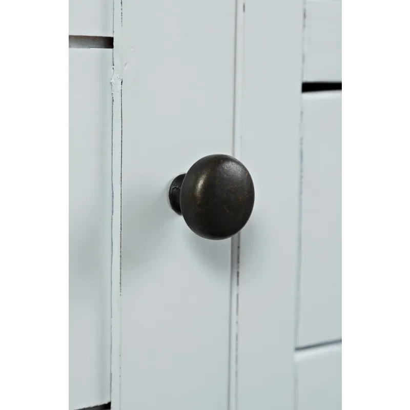 Artisan\'s Craft Rustic Farmhouse Distressed Acacia Media Console 70\"