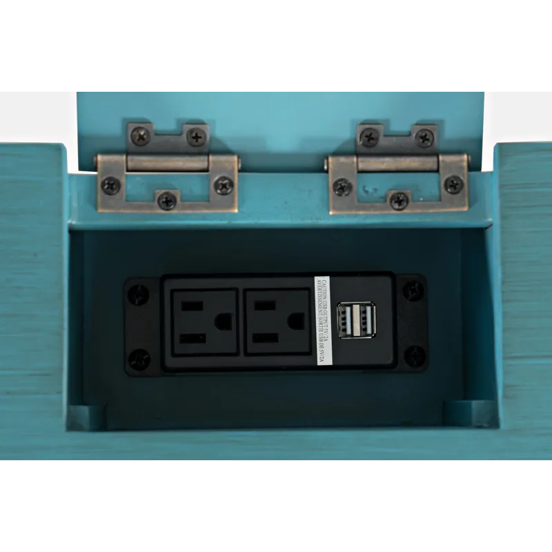 Craftsman Modern Farmhouse 48\" Two Drawer USB Charging Desk