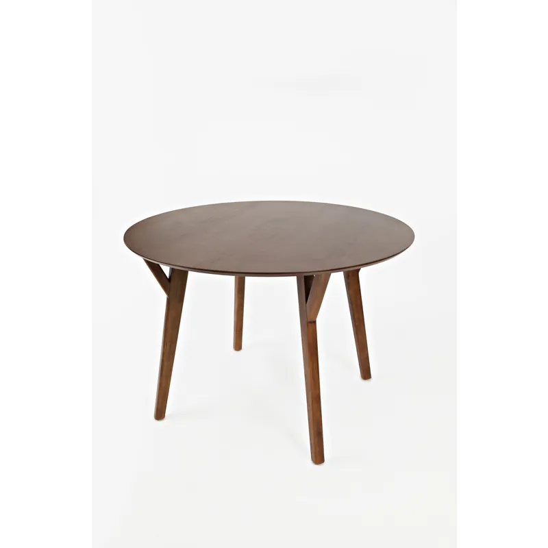 Copenhagen 44\" Round Mid-Century Modern Five-Piece Dining Set