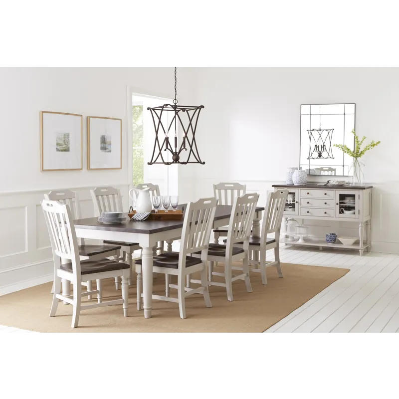 Orchard Park Farmhouse Solid Rubberwood Slatback Chair(Set Of 2)