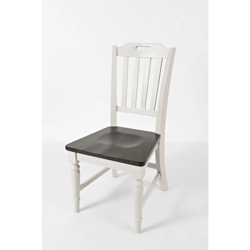 Orchard Park Farmhouse Solid Rubberwood Slatback Chair(Set Of 2)