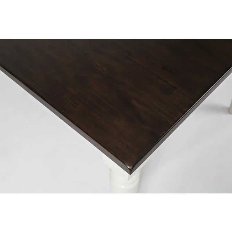 Orchard Park Farmhouse Solid Rubberwood Square Counter Height Table