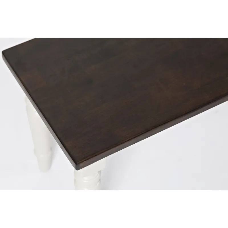 Orchard Park Farmhouse Solid Rubberwood 76\" Bench