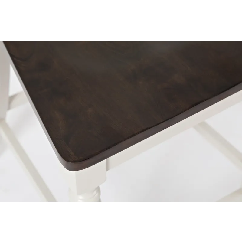 Orchard Park Farmhouse Solid Rubberwood Slatback Counter Height Stool(Set Of 2)