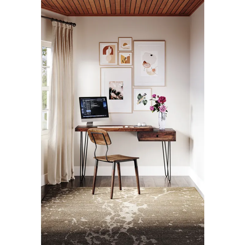 Nature\'s Edge Solid Acacia Desk With Drawer